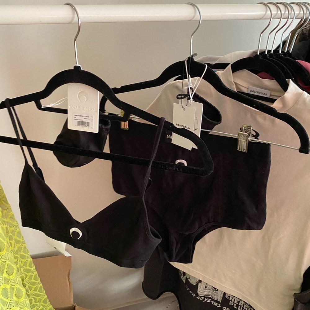 Marine Serre Black Intimates Set - image 1